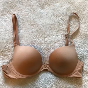 PINK Victoria’s Secret Nude Push Up Bra 34A